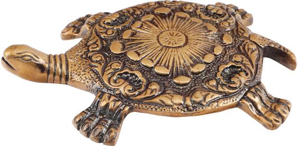 D Brasso Brass Feng Shui Tortoise (Standard, Antique Brown ,440Grams). Decorative Showpiece  -  18.6 cm