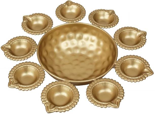 Akasha urli diya Iron Table Diya