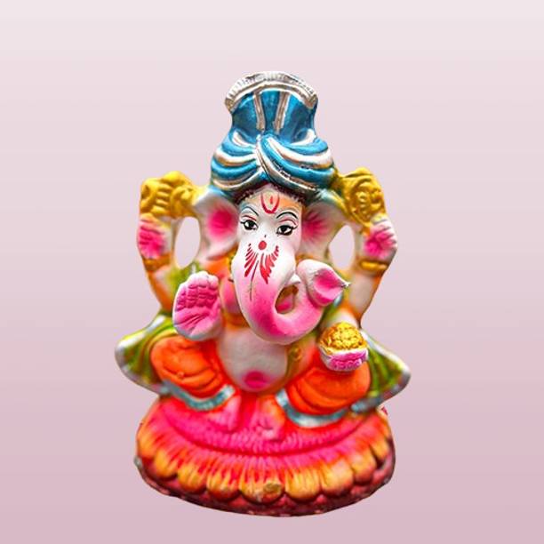 Aksharveda Ganesha Idol 8 inches Decorative Showpiece  -  21 cm