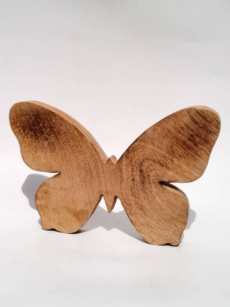 Claire Martin Studios Handcrafted Wooden Butterfly Wall Art & Tabletop Decor Decorative Showpiece  -  20.5 cm