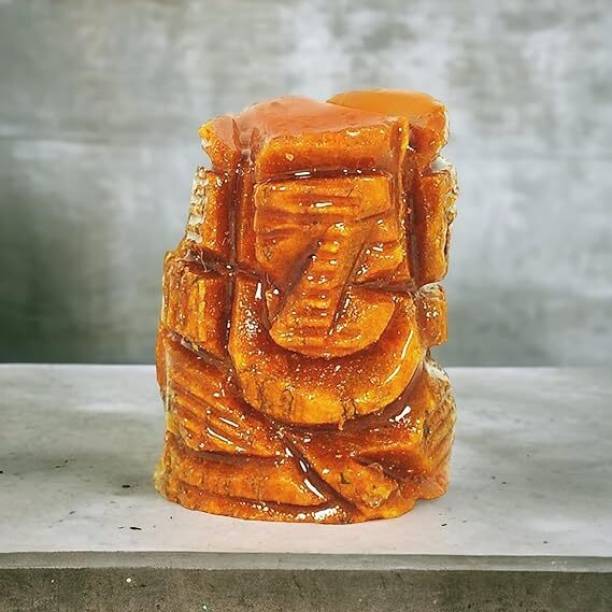 Dharmsaar Haldi Ke Ganesh Ji Idol Small Decorative Showpiece  -  20 cm