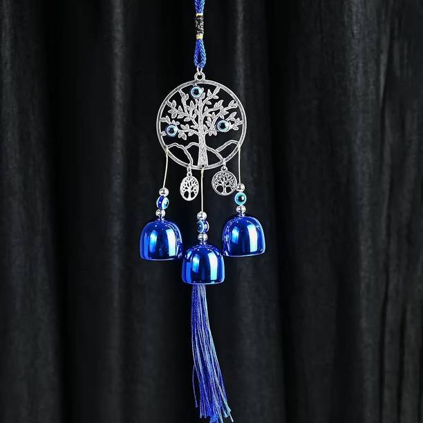 jharokha crafts Evil Eye Protection Hanging with Bells Decorative Showpiece  -  34 cm