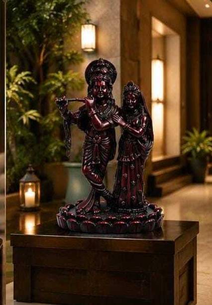DIVINE Radhakrishna Decorative Showpiece  -  28 cm