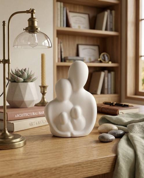 ABHAY Modern Family Showpiece Statue for Living Room Decor Decorative Showpiece  -  10 cm