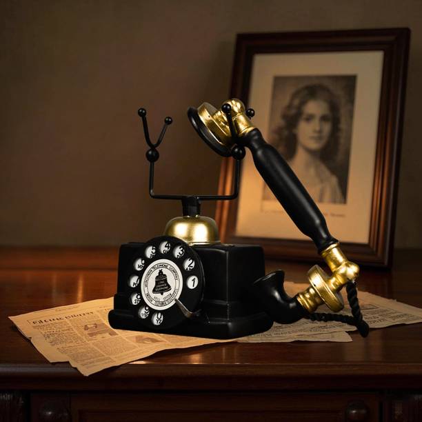 Spiaty European Retro Telephone Decorative Showpiece  -  16 cm