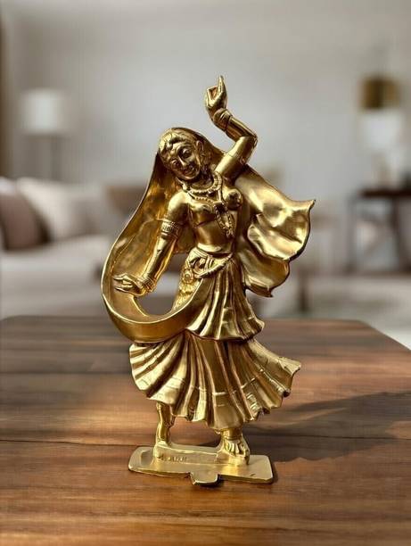Alumoris Radha Idol Table Decor | Beautiful Radha Style Statue for Home, Living Room Decorative Showpiece - 19 cm