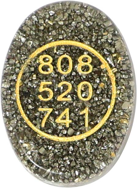 CRYSTU Pyrite Zibu Coin Crystal Healing Coin for Reiki Vastu Decor pack of 1 Decorative Showpiece  -  5 cm