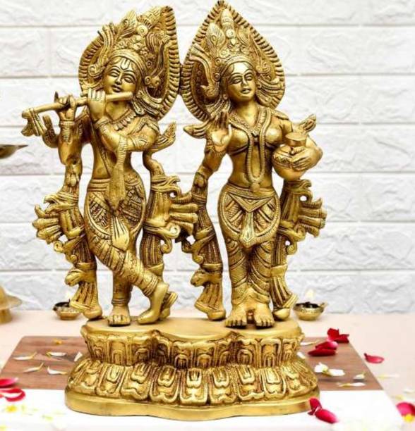 LR crafts Radha Krishna Statue Decorative Showpiece  -  35 cm
