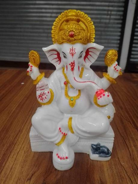 VAMIKA HANDICRAFTS Ganesh Statue Decorative Showpiece  -  17 cm