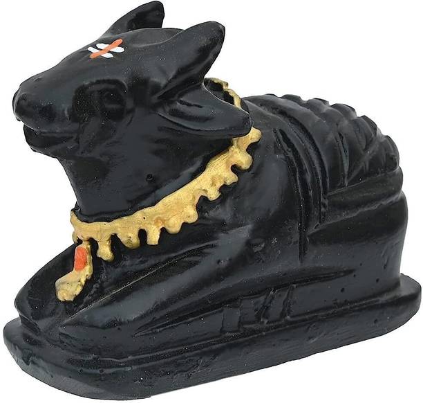 Tej Gifts One Piece Stone Nandi Idol Cow Statue Showpiece for Pooja Decorative Showpiece Decorative Showpiece  -  4.5 cm