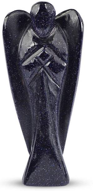 REIKI CRYSTAL PRODUCTS Natural Blue Goldstone Crystal Angel Size 7.6 cm (3 inch) Decorative Showpiece  -  7.62 cm