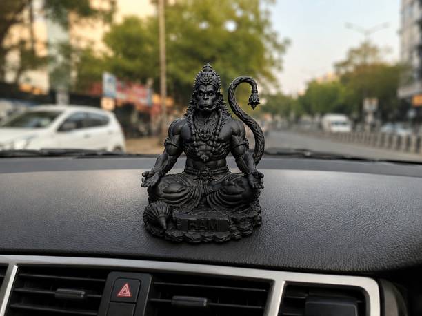 kalasrijan Bajrangbali MEDITATION HANUMAN STATUE Decorative Showpiece  -  12 cm