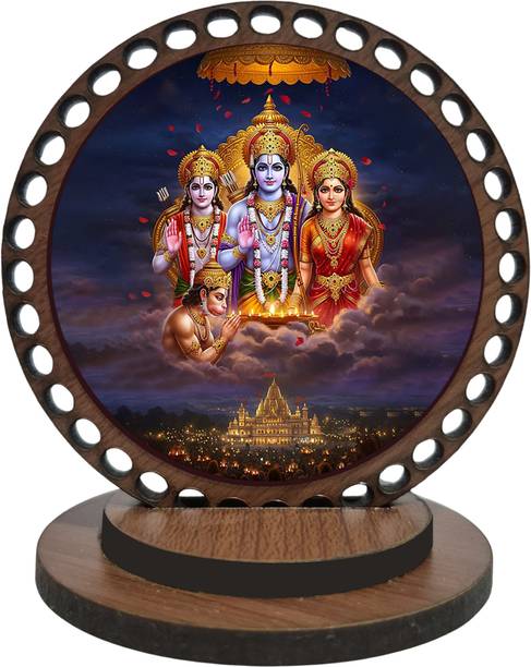DECOCRU Ram Sita With Laxman ji Car Dashboard, Home Decorative Showpiece  -  8.382 cm