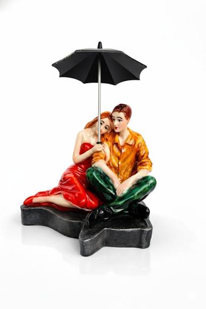 ARISVA Best Umbrella Couple Gift for Birthday & Anniversary डेकोरेटिव शोपीस  -  14 cm