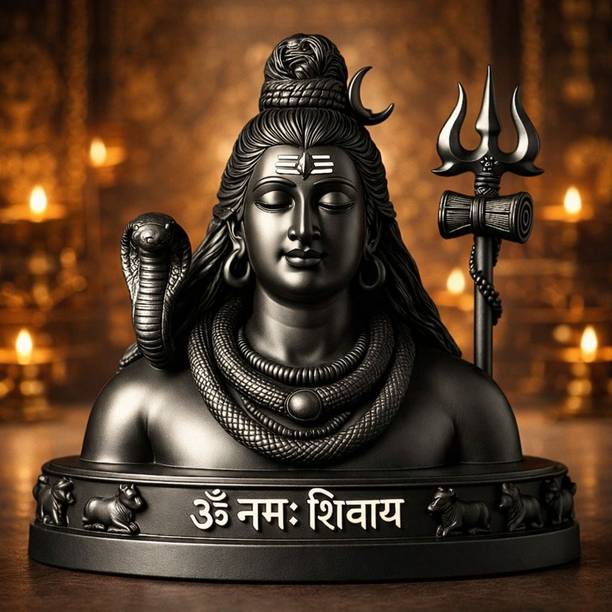 KHATU SHYAM JI Om Namah Shivaya Shiv Murti Decorative Showpiece  -  10 cm