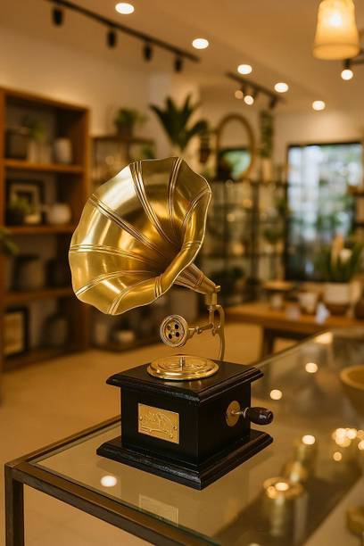 artfacts Gramophone showpiece Decorative Showpiece  -  21 cm