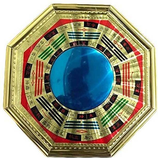 REWASHREE CRAFT WORLD Vastu,Feng Shui,Pakwa Mirror for Protection and Remove Out Side Negative Energy Health Wealth & Happiness Decorative Showpiece  -  15.24 cm