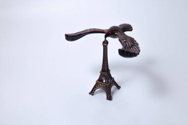 Craftology Antique Eiffel Tower statue Showpiece (Brass, Brown) Decorative Showpiece - 9.5 cm