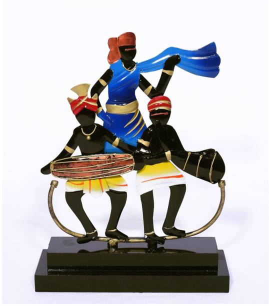 o my furniture Tribals with Musical Instruments home decor Decorative Showpiece  -  30 cm