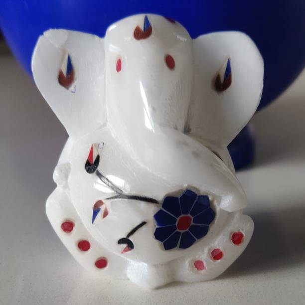 breeze handicrafts Ganesha Statue for Table Ganpati murti Ganesh Decorative Showpiece  -  5 cm