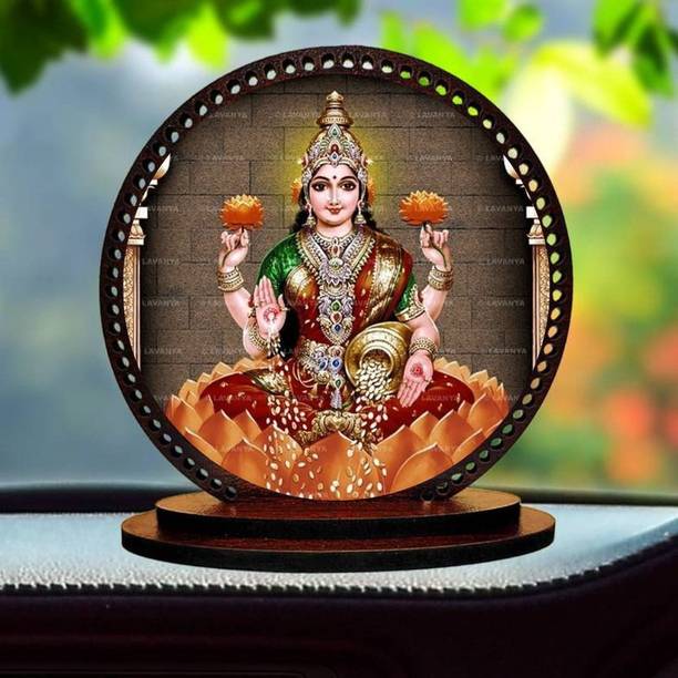 AJStore Lord Laxmi ji Idol for car Dashboard & Home Decorative Showpiece  -  7.62 cm