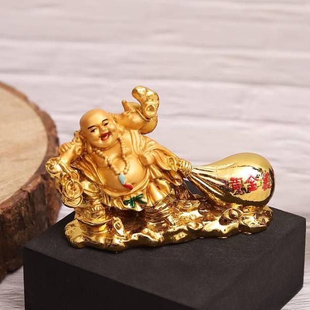 IDOLO Vastu/Feng Shui Laughing Buddha Potli For Home Decorative Showpiece  -  10.16 cm