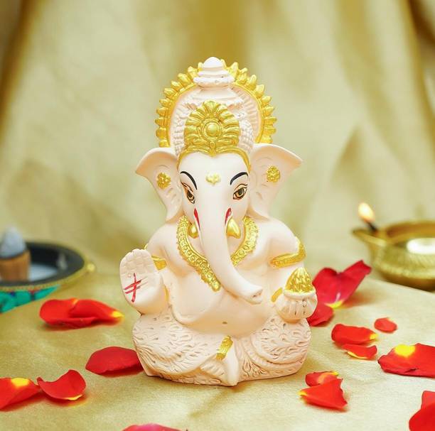 Ridhi Smridhi RidhiSMridhi Ganpati Ji Decorative Showpiece  -  5 cm