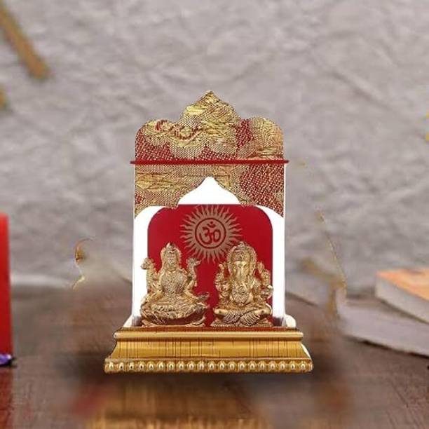 Awesome Craft Ganesh Laxmi Idol for car dashboard Decorative Showpiece  -  7 cm