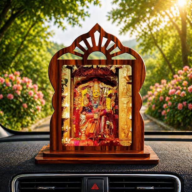 GiftsRange Kanaka Durga Durga of Vijayawada Car Dashboard Idol Premium Decorative Showpiece  -  11 cm