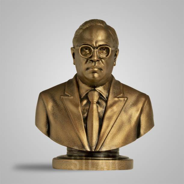 silaii | Dr.B.R.Ambedkar Bust Sculpture - Antique Bronze 5" Decorative Showpiece  -  12.7 cm