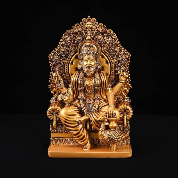 ARTARIUM Lord Vishwakarma Idol for Pooja Room and Home Decor 6 Inch Decorative Showpiece  -  22.86 cm