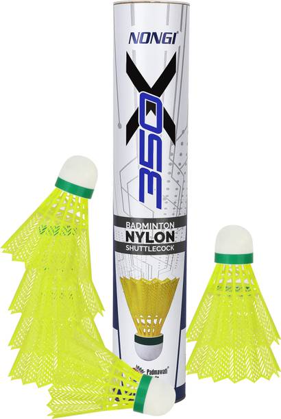 Nongi 350 x Badminton Shuttlecork For Outdoor Indoor Badminton sports Nylon Shuttle  - Yellow