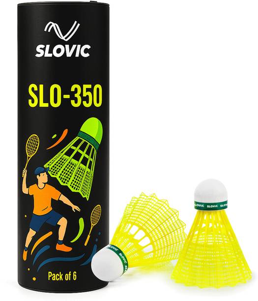 SLOVIC Fast & Accurate Badminton Shuttlecock | Ideal for All Courts | नायलॉन शटल - हरा