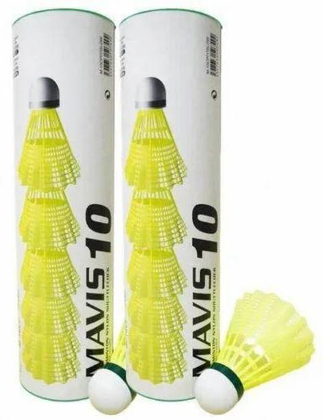 YONEX Mavis 10 ( Japan)-2Box(12pc) Nylon Shuttle  - Yellow, Green