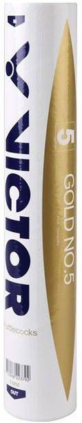 VICTOR Gold No 5 Feather Shuttle  - White