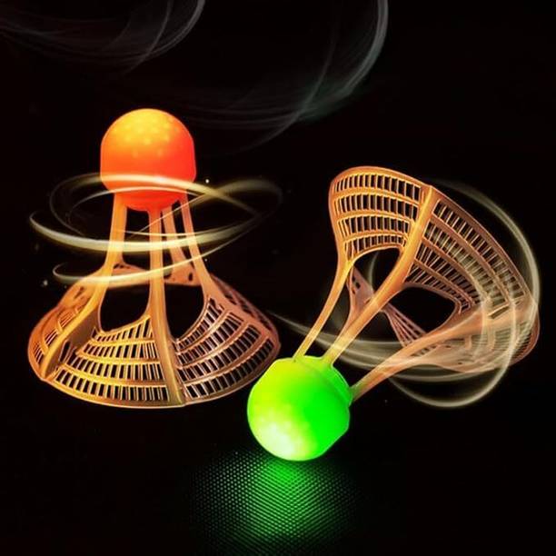 DUMON 01-Led Light Badminton Shuttlecocks-01 Nylon Shuttle  - Multicolor