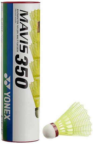 YONEX MAVIS 350 RED नायलॉन शटल  - पीला, लाल