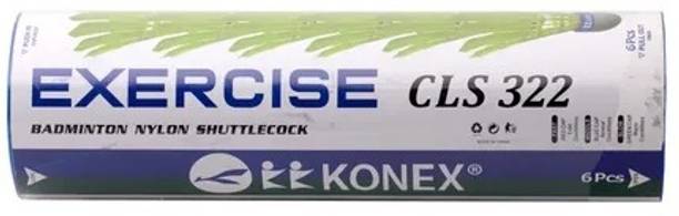 Konex BADMINTON TOURNAMENT NYLON SHUTTLECOCK Plastic Shuttle  - Yellow