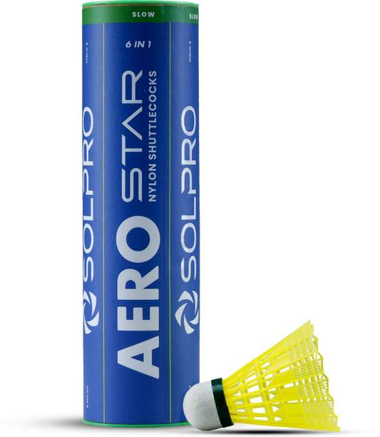 SOLPRO Aero Star (6 in 1) Nylon Shuttle  - Yellow