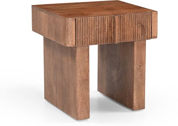 Fine Kraft INC Vintage Grace Solid Wood Sebastain Side Table for Bedroom & Living Room Solid Wood Side Table