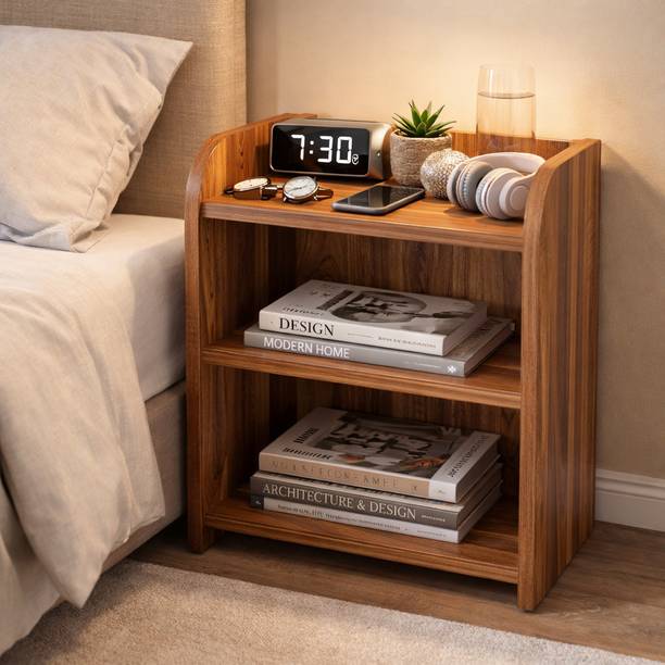 NITYAM Wooden Bed Sofa Side Table for Room | End Table Engineered Wood Side Table