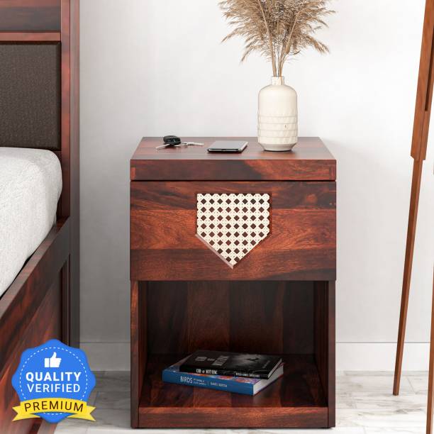 @Home by nilkamal Bolivia Solid Wood Bedside Table