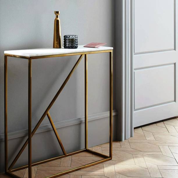 Furniture studio Metal End Table | Modern Bedside Table | Sturdy Iron Frame Side Table Metal End Table