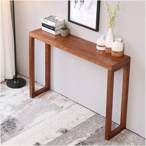Craftware Craftware Sofa/TV Console Table, Top Storage Shelf, Traditional Accent Table Solid Wood Console Table