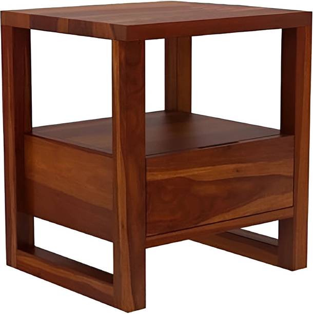 HUDDA Solid Wood Bedside Table