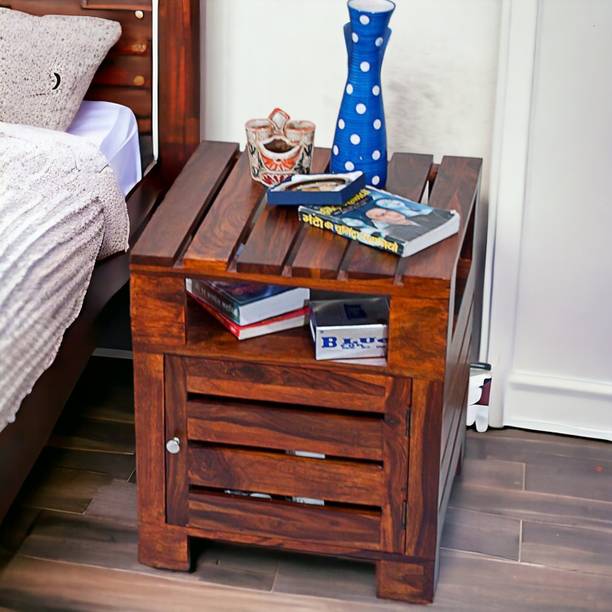 Ikiriya Harvey Sheesham Wood Contemporary Solid Wood Bedside Table