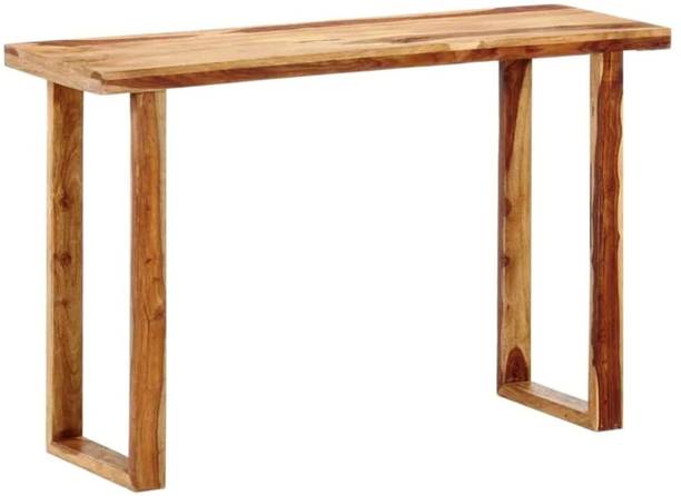 GOKUL ARTS Solid Wood Sheesham Wood Console/ End/ Corner Table For Living Room, Bedroom Solid Wood Console Table