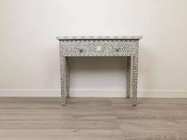 JODHA Grey Bone Console Table Solid Wood Console Table