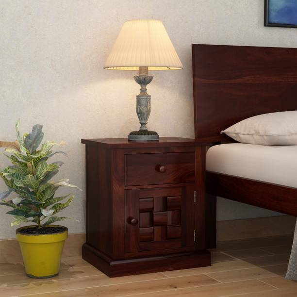 PlusOne Flamingo Solid Wood Bedside Table