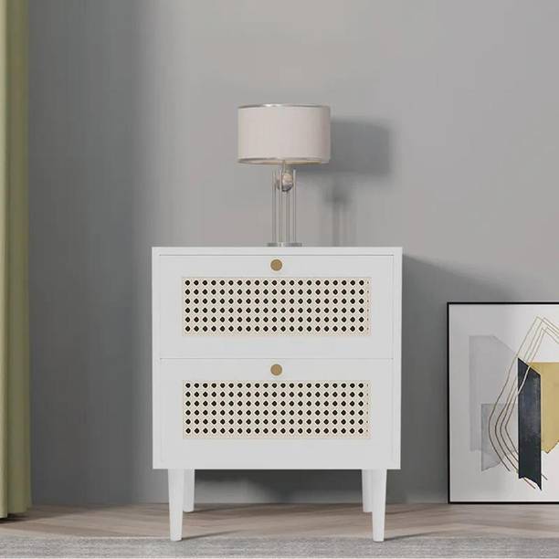 NG Decor Bedroom Living Room End Side Table With Storage Drawer Cabinet Night Stand Engineered Wood Bedside Table